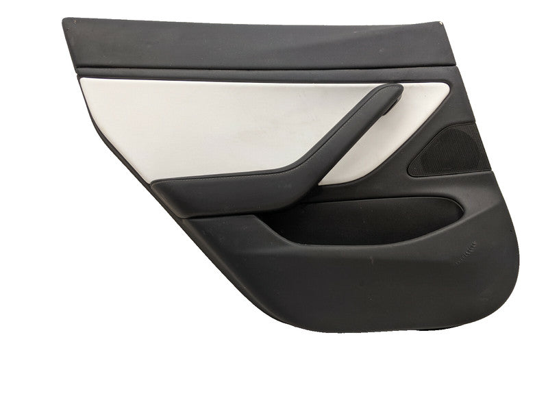 1105095 00 E ⭕2017-2020 Tesla Model 3 Rear Side Door Panel Trim Cover White Left 1105095-00-E