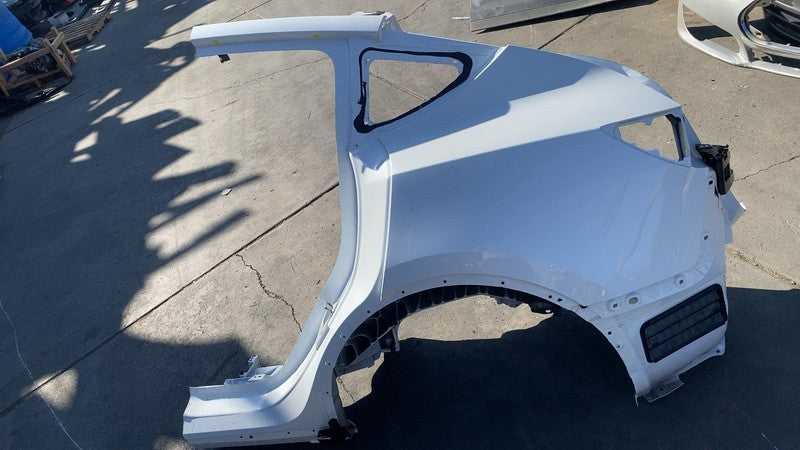 ⭕ 2020-2023 Tesla Model Y Rear Left Quarter Panel Structural Cutout White PPSW