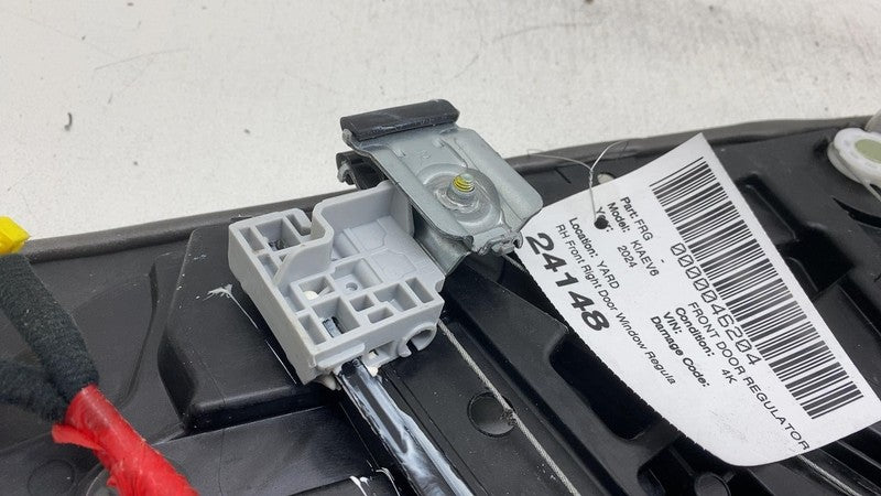 82480CV010 2022-2024 Kia EV6 Front Passenger Door Window Regulator & Motor + Carrier Right