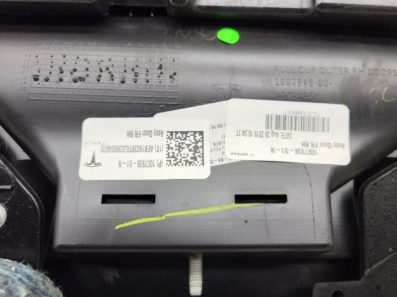 1007936 51 N ⭕ 12-20 Model S MS Front Right Interior Door Panel Trim Card Cover 1007936-51-N
