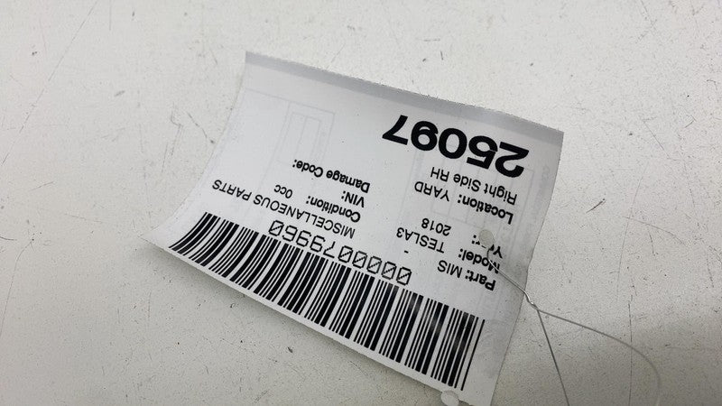 110043700C ⭕ 17-23 Model 3 Left B-Pillar Applique Glass Trim Molding w/ Camera 1100437-00-C