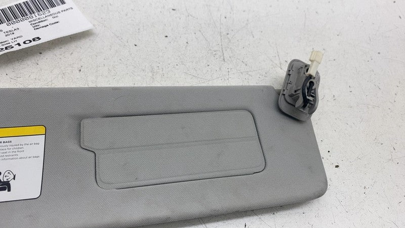 ⭕ 17-23 Tesla Model 3 Front Passenger Side Windshield Sun Visor Sunvis