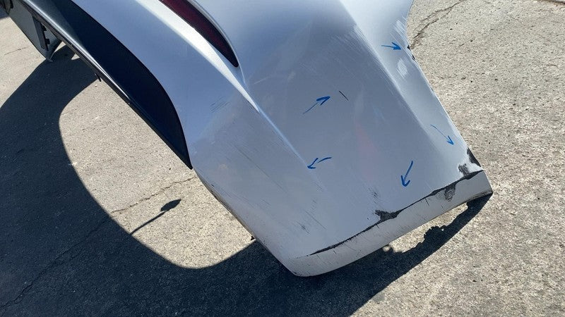 ⭕ 2017-2022 Tesla Model 3 M3 Rear Bumper Fascia Cover w/ Sensor Holes White PPSW