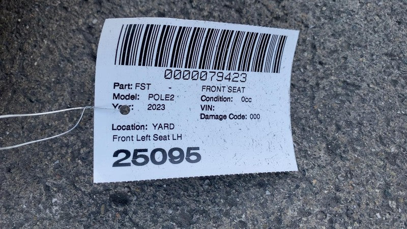 ⭕2021-2024 Polestar 2 Front Driver Side 1st Row Seat Cushion w/ Track Frame Left