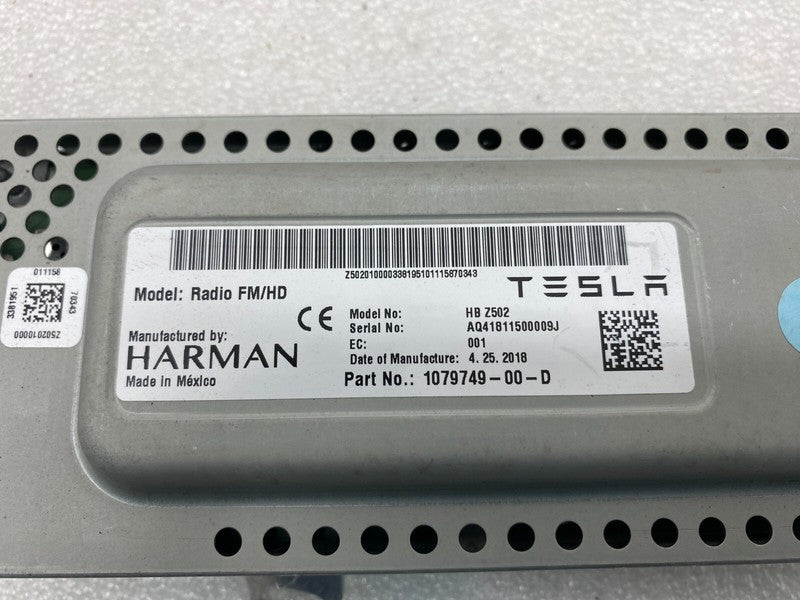 1079749 00 D ⭕ 2017-2023 Model 3 Harman Becker FM HD Audio Radio Receiver Module 1079749-00-D