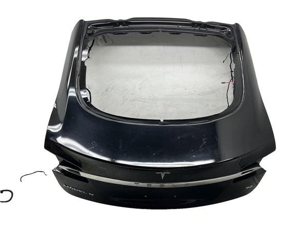 ⭕ 12-15 Model S MS Rear Tailgate Hatch Liftgate Panel Black - PBSB 1002633-00-O