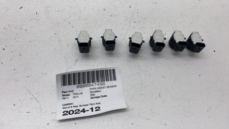 1048473 14 A 2012-2020 Tesla Model S X Bumper Bar Parking Distance Control PDC Park Sensor x6