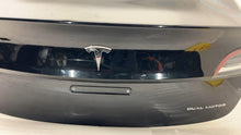 ⭕ 17-20 Tesla Model 3 Trunk Tailgate Liftgate Decklid Shell Panel Black - PMBL