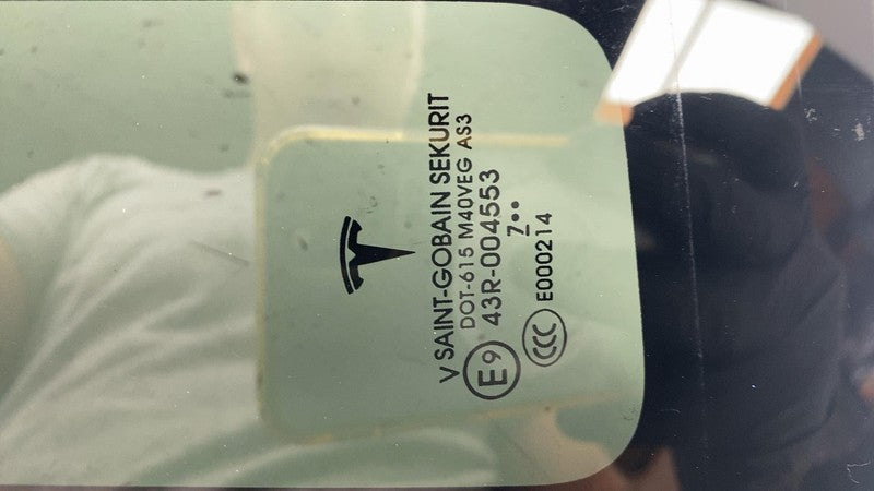 ⭕2016-2020 Tesla Model X Rear Driver Side Door Quarter Fixed Glass Lef