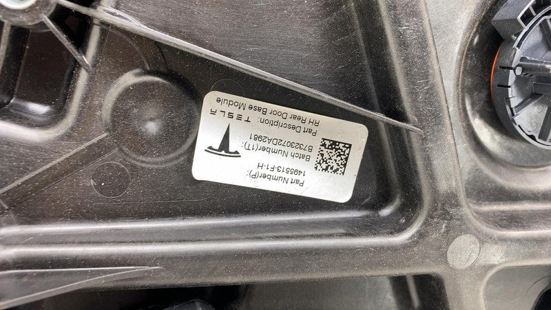 ⭕ 20-23 Tesla Model Y Rear Passenger Right Window Regulator & Motor 14