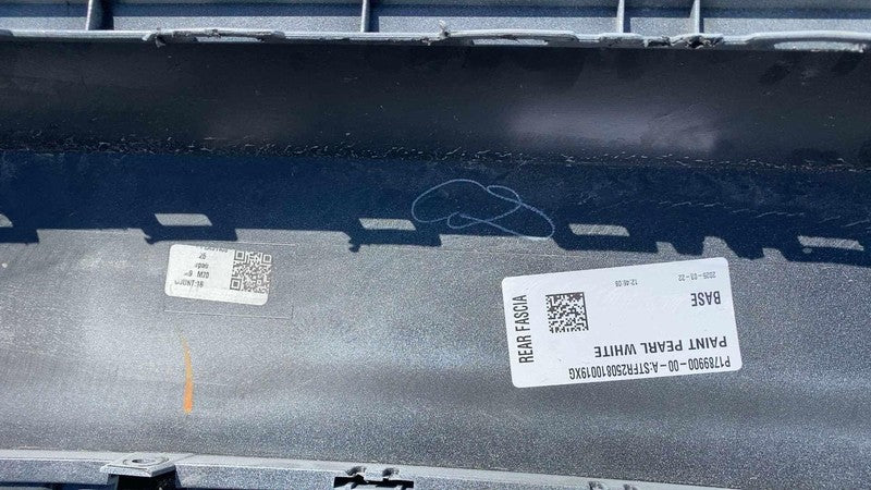 ⭕ 24-25 Tesla Model 3 Rear Bumper Fascia Cover Assembly White PPSW 178