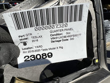 2016-2020 Tesla Model X Right Rear Quarter Panel Cut Frame Section RH PPTI