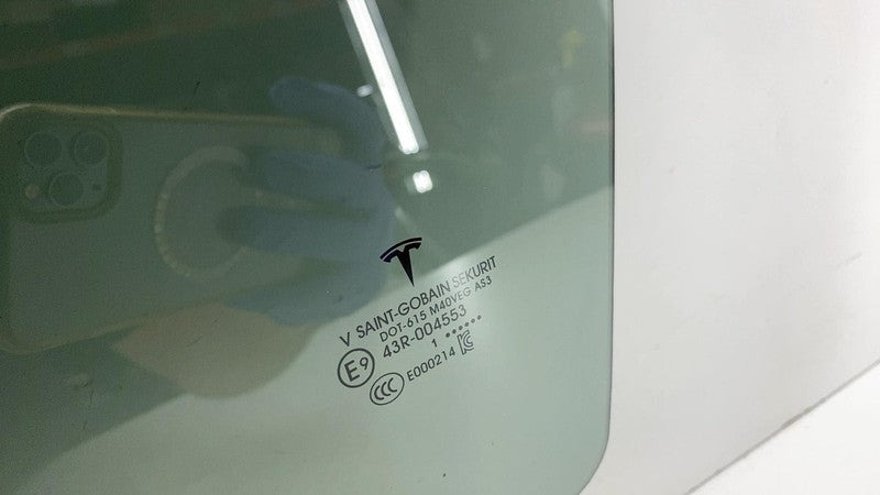 E9 43R-004553 ⭕ 2020-2024 Tesla Model Y MY Rear Driver Side Door Window Glass Left LH Assembly