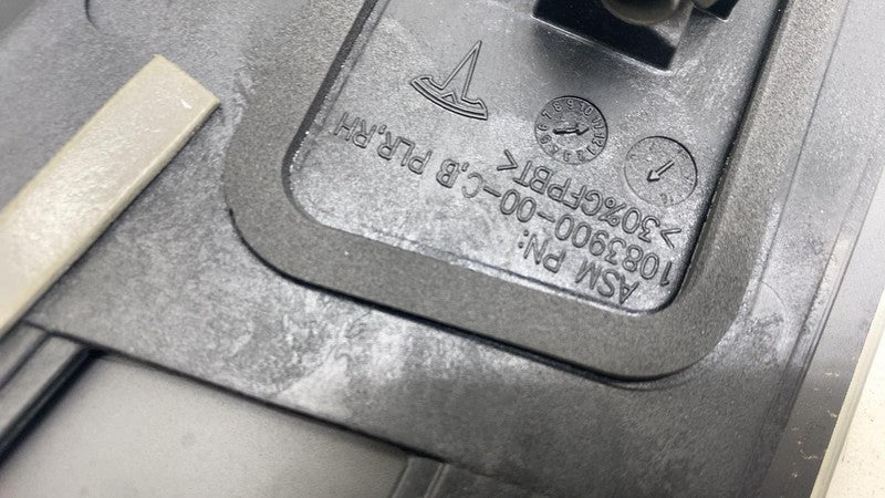 1092307-00-F ⭕ 2016-2020 Tesla Model S Right B-Pillar Glass Applique & Camera RH 1092307-00-F