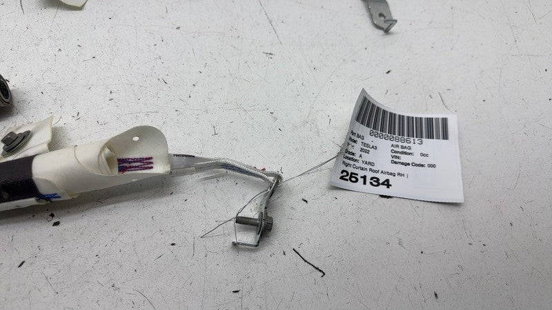 ⭕2017-2023 Tesla Model 3 Passenger Roof Curtain Airbag Module Right 10