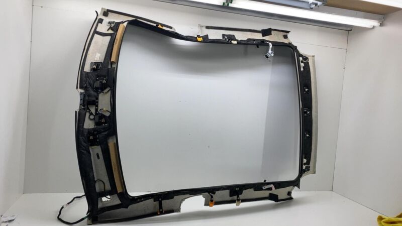 248640300C 2021-2024 Tesla Model S Panoramic Roof Headliner Headlining Ceiling Trim Black