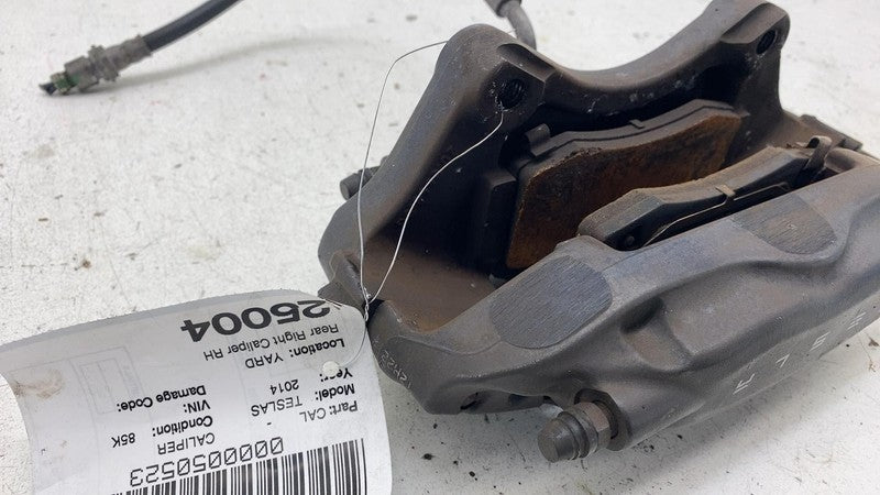 2012-2020 Tesla Model S MS Rear Passenger Side Caliper w/ Brake Hose Line Right