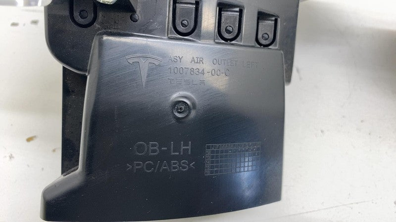 ⭕ 2012-2015 Tesla Model S SET of Dash A/C Air Vent Outlet Dashboard Tr
