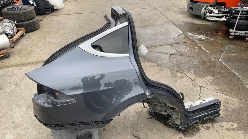 ⭕ 2016-2020 Tesla Model X Rear Passenger Side Quarter Panel Cutout Right RH Gray