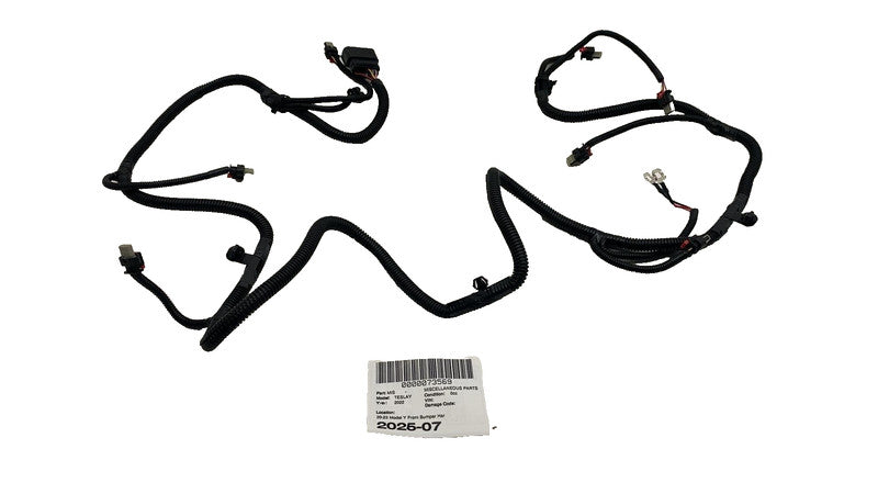 ⭕ 2020-2023 Tesla Model Y Front Bumper Wire Wiring Harness Suit w/ Fog