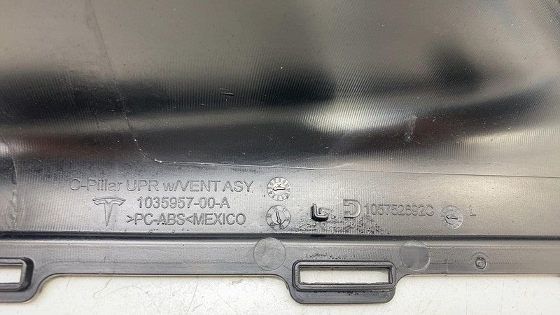 103595700A 2016-2020 Tesla Model X Rear 3rd Row C-Pillar Upper Trim Panel Left 1035957-00-A