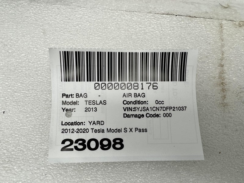 ⭕ 2012-2020 Model S Passenger Side Roof Curtain Safety Airbag Right 10