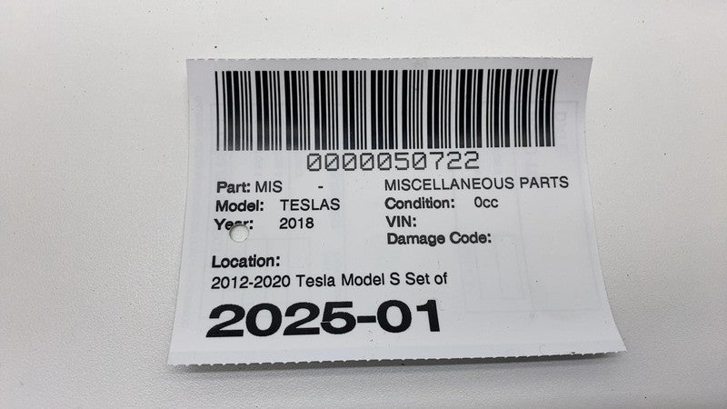 100794100B 2012-2020 Tesla Model S MS Set of 4 Front & Rear Left & Right Door Trim Pull Cup