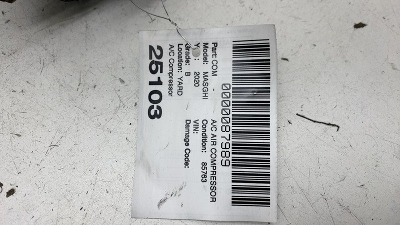 ⭕ 2014-2020 Maserati Ghibli A/C Air Conditioning Compressor Pump OEM 3