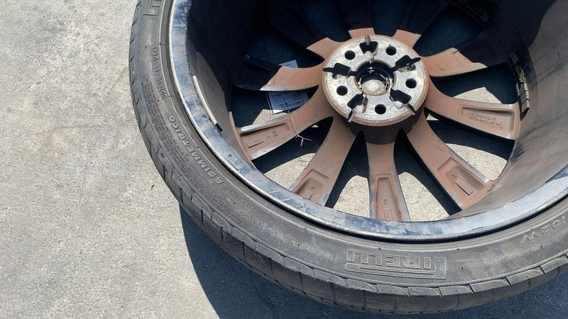 ⭕ 16-20 Model X Turbine Wheel Rim 22x9.0J +35MM w/ Tire 265/35ZR22 102