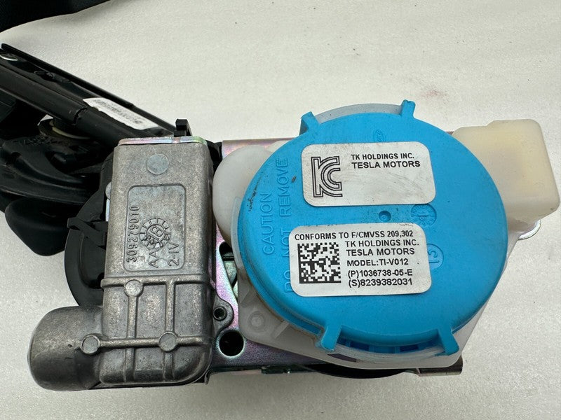 103673805E ⭕ 2016-2020 Tesla Model X Front 1st Row Seat Belt & Retractor Right 1036738-05-E