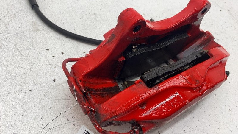 2012-2020 Tesla Model S Front Driver Side Caliper Red w/ Brake Hose Li