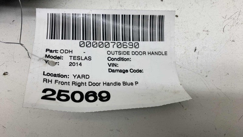 ⭕ 12-15 Model S Front Passenger Side Exterior Door Handle Outer Right 