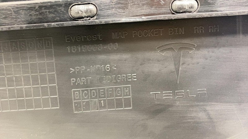 1819833-00 2024-2025 Tesla Cybertruck Rear Passenger Side Door Panel Trim Card Cover Right