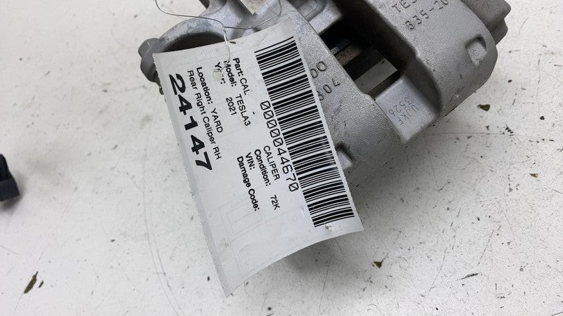 1044624-00-I ⭕ 2017-2025 Tesla Model 3 Rear Right Caliper + Brake Hose Line BASE 1044624-00-I