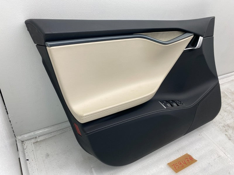 6006071 52 N ⭕12-20 Tesla Model S Front Left Interior Door Panel Trim Card Cover 6006071-52-N