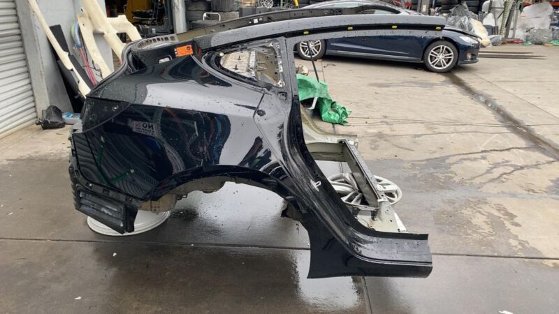 ⭕ 2017-2020 Tesla Model 3 Rear Left & Right Quarter Panel Structural Frame Black