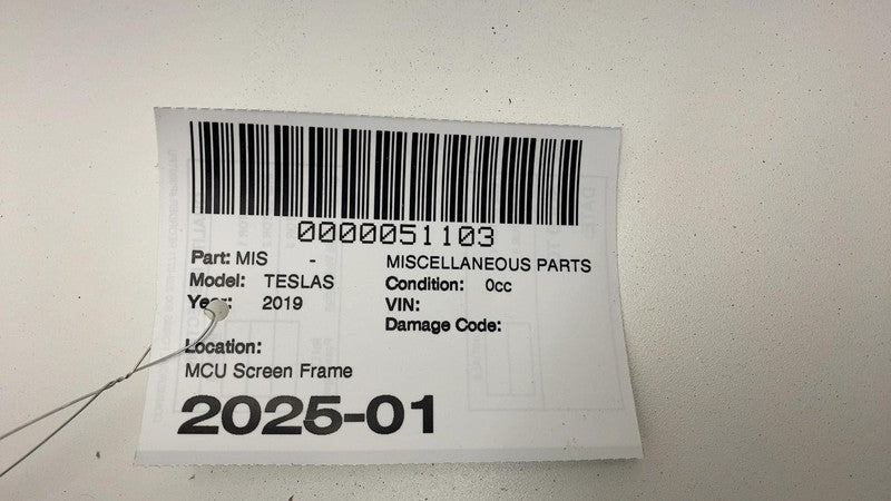 2012-2020 Tesla Model S X Media Control Unit Touch Screen Trim w/ Haza