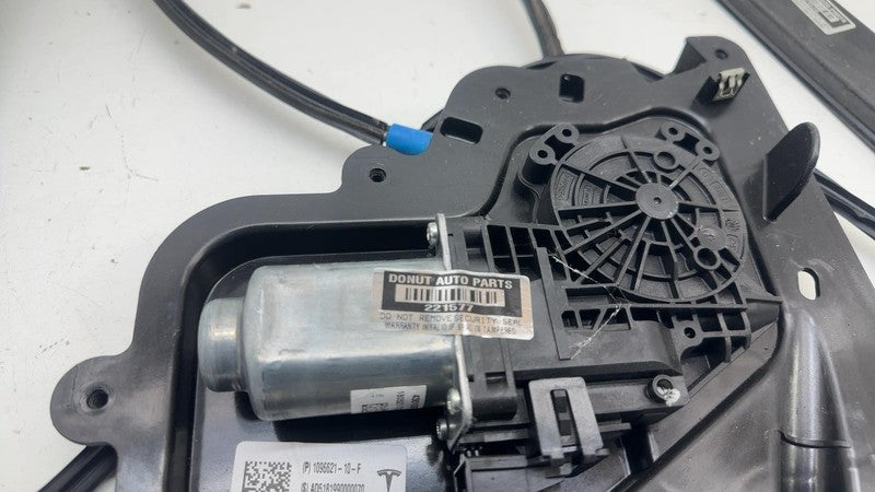 109662110F ⭕ 2017-2023 Tesla Model 3 Front Right Door Window Regulator & Motor 1096621-10-F