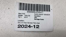 ⭕ 12-20 Model S X Set of 6 Bumper Parking Assist Sensor Silver PPTI 1048473-00-A