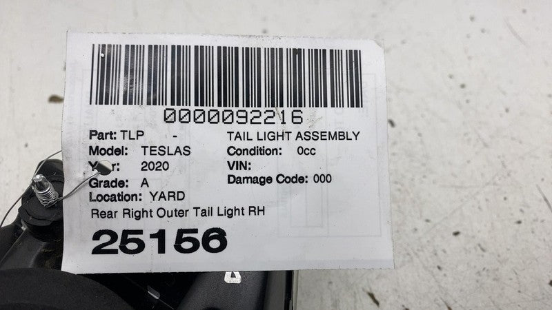 ⭕ 2012-2022 Tesla Model S Rear Right Taillight LED Outer Tail Lamp 600