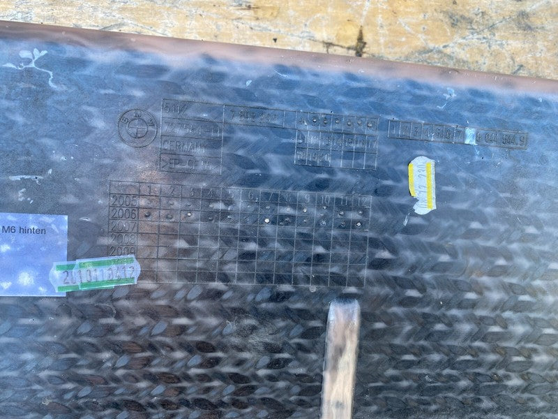 ⭕ 2006 2007 2008 2009 2010 BMW M6 E63 F.A. Kumpers HPT Rear Bumper Rei