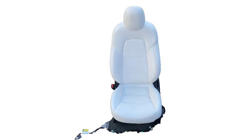 ⭕ 2017-2023 Tesla Model 3 Y Front Driver Side Seat Cushion Left White Assembly