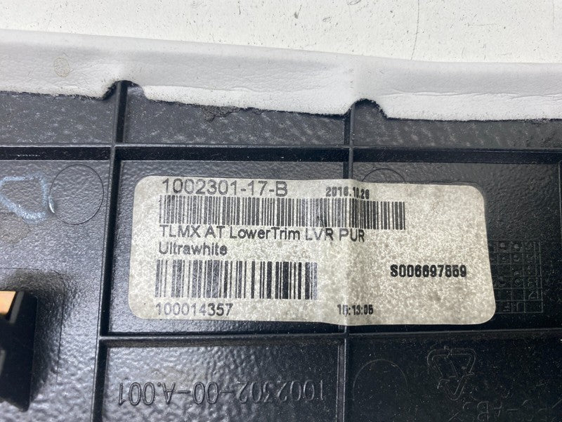 ⭕ 16-20 Model S Instrument Panel Lower Glove Box Compartment Trim 1002