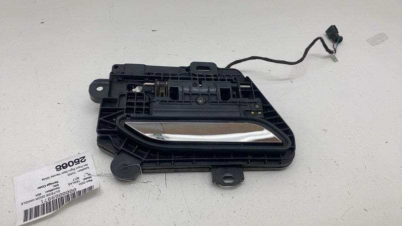 ⭕ 16-20 Model S Front Right Exterior Door Handle Outer White - PPSW 10