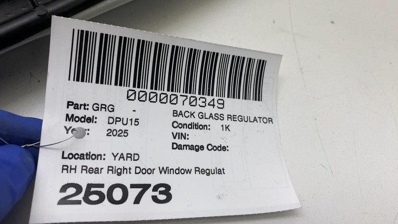 68564164AB ⭕ 2019-2025 RAM 1500 Rear Passenger Side Door Window Regulator & Motor Right OEM