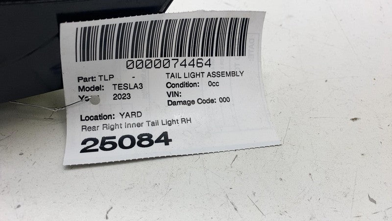 150208900B ⭕ 2017-2023 Model 3 Rear Right Inner Taillight LED Tail Lamp 4-Pin 1502089-00-B