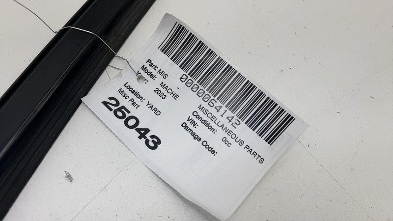 ⭕ 21-24 Ford Mustang Mach-E Rear Passenger Side Door Window Belt Molding Right