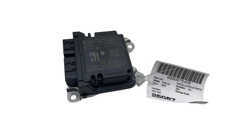 17-25 Model 3 Y Restraint Control Module RCM SRS 1512876-00-E  (Has Cr