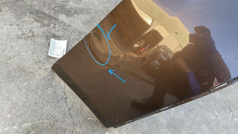 600817900C 2012-2015 Tesla Model S MS Rear Bumper Fascia Cover Assy (No Sensor) Brown PMAB