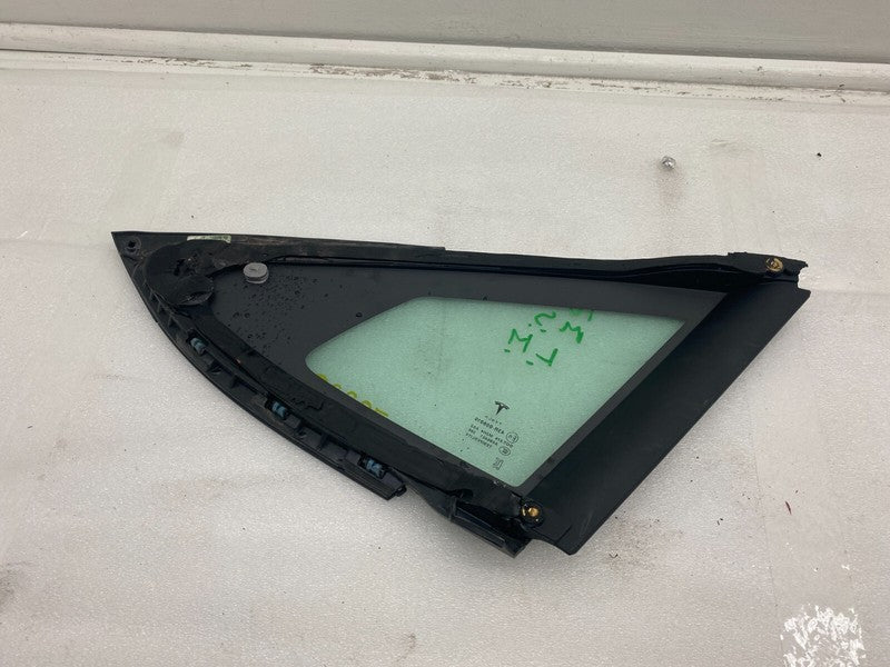 E6 43R-008010 ⭕ 2012-2020 Tesla Model S Rear Driver Side Quarter Fixed Glass Left LH Assembly